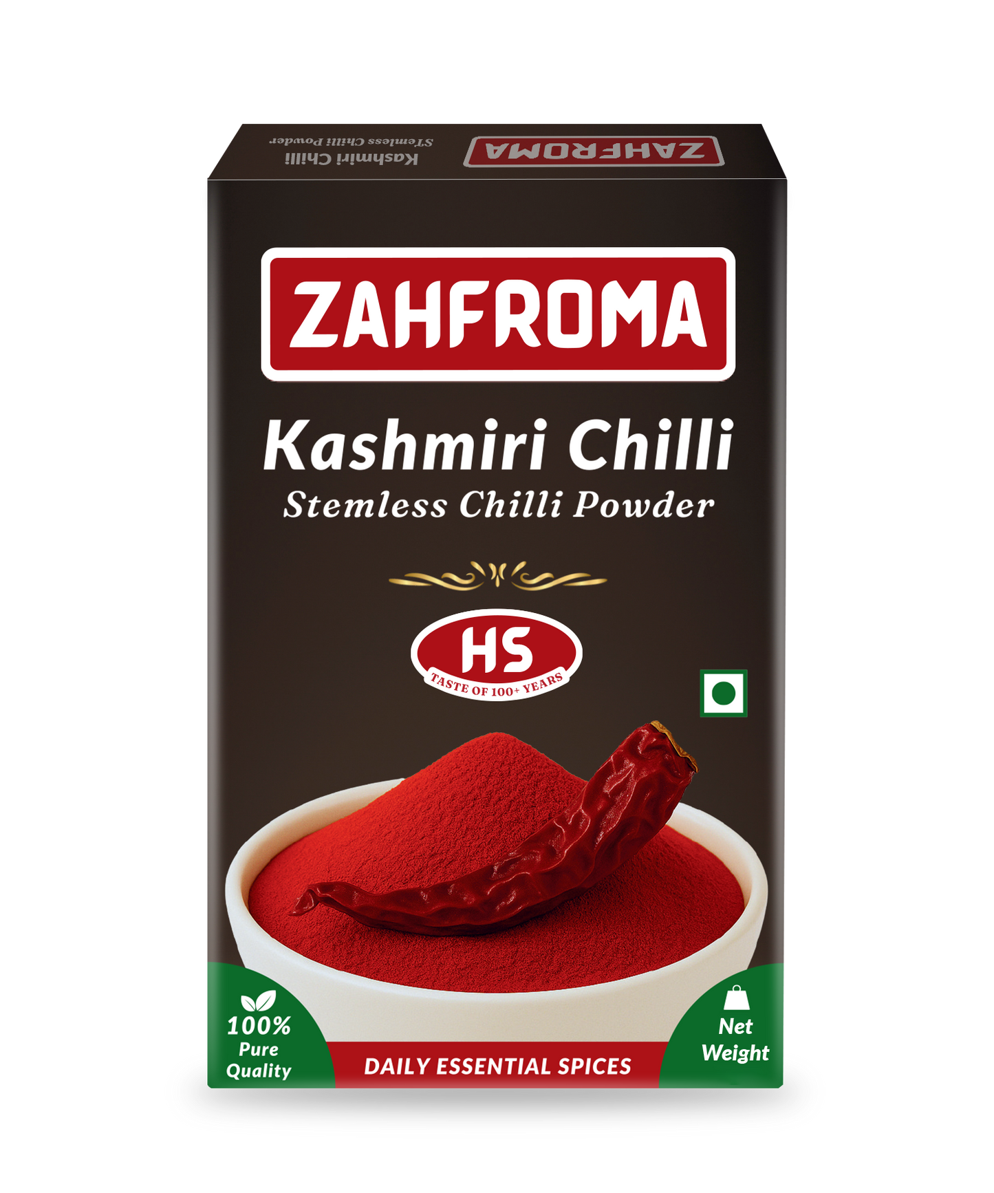 Kashmiri Stemless Chilli Powder - Box